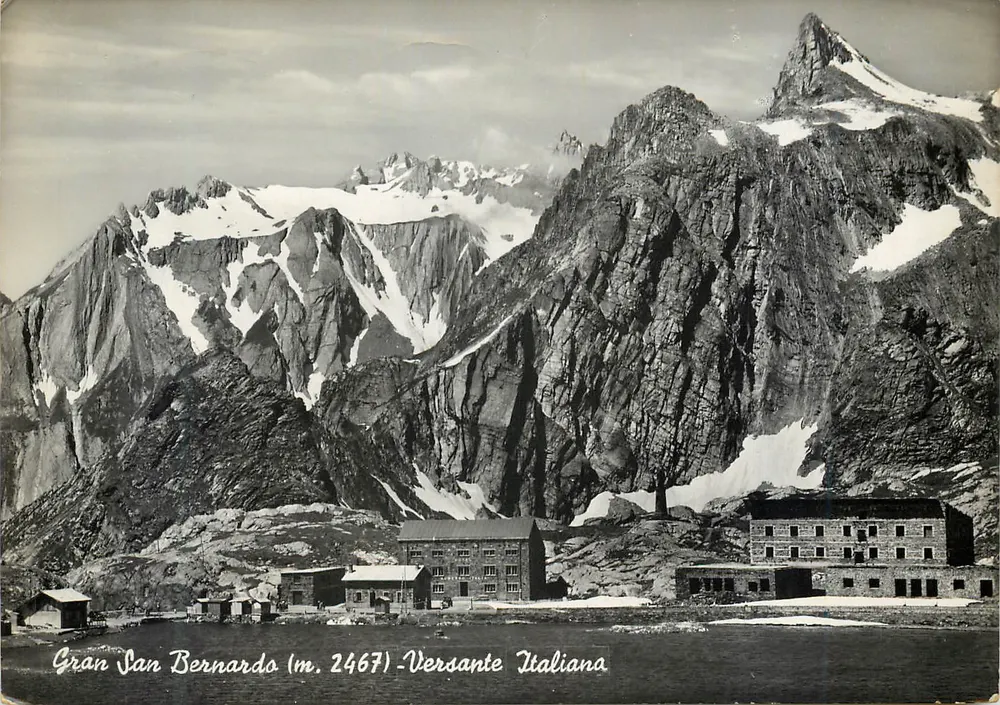 Gran San Bernardo (m. 2467) - Lado Italiano — Ed. S.A.C.A.T. n° 02771 - Frente