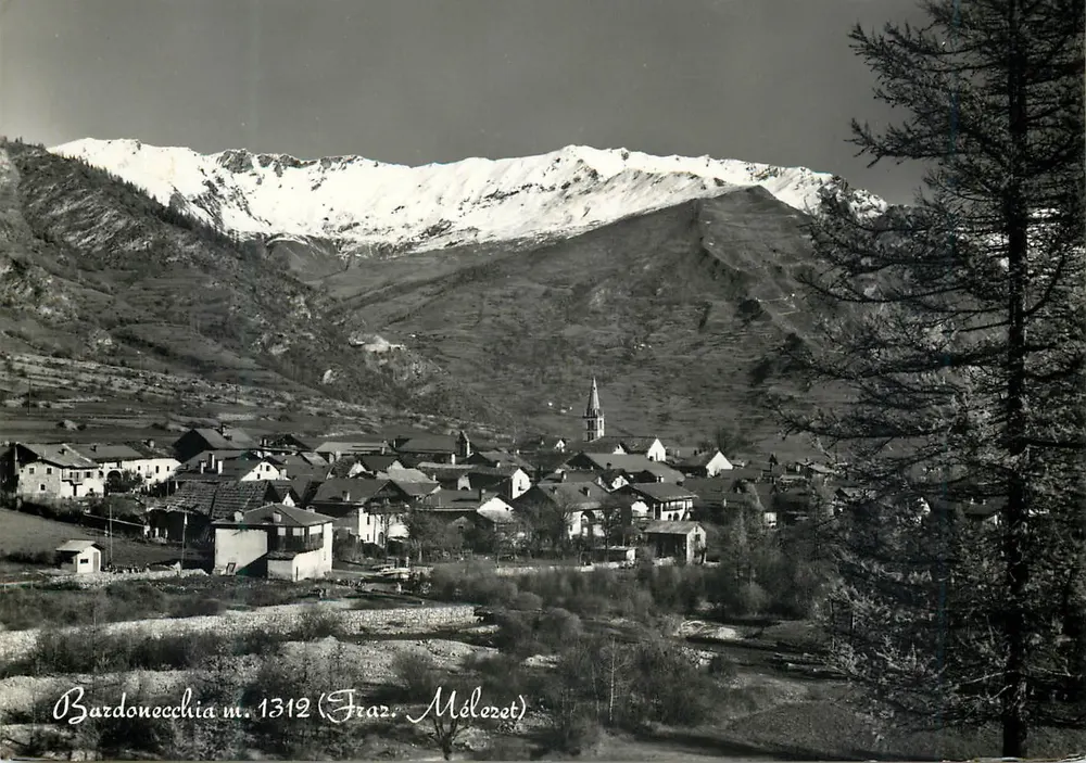 Bardonecchia m. 1312 (Fraz. Mélezet) — Panoramic View — Ediz. Cartolibreria Malavasi - Front