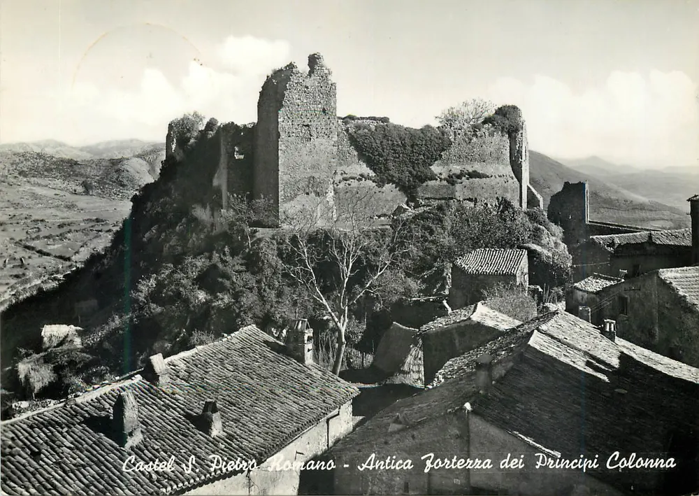Castel S. Pietro Romano — Antike Festung der Prinzen Colonna — Frollano Geobapti, Herstellung - Vorderseite