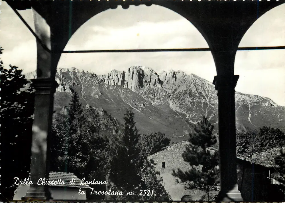 Ansicht von der Chiesetta di Lantana — Berg Presolana (2521 m) — Ediz. e Foto Canova, Clusone - Vorderseite