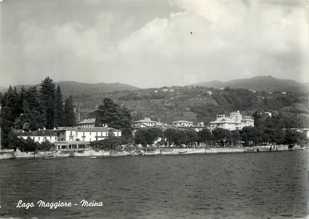 Lago Maggiore - Meina — vista do lago e das colinas — Fotostampe Reggio (n° 3745) - Frente