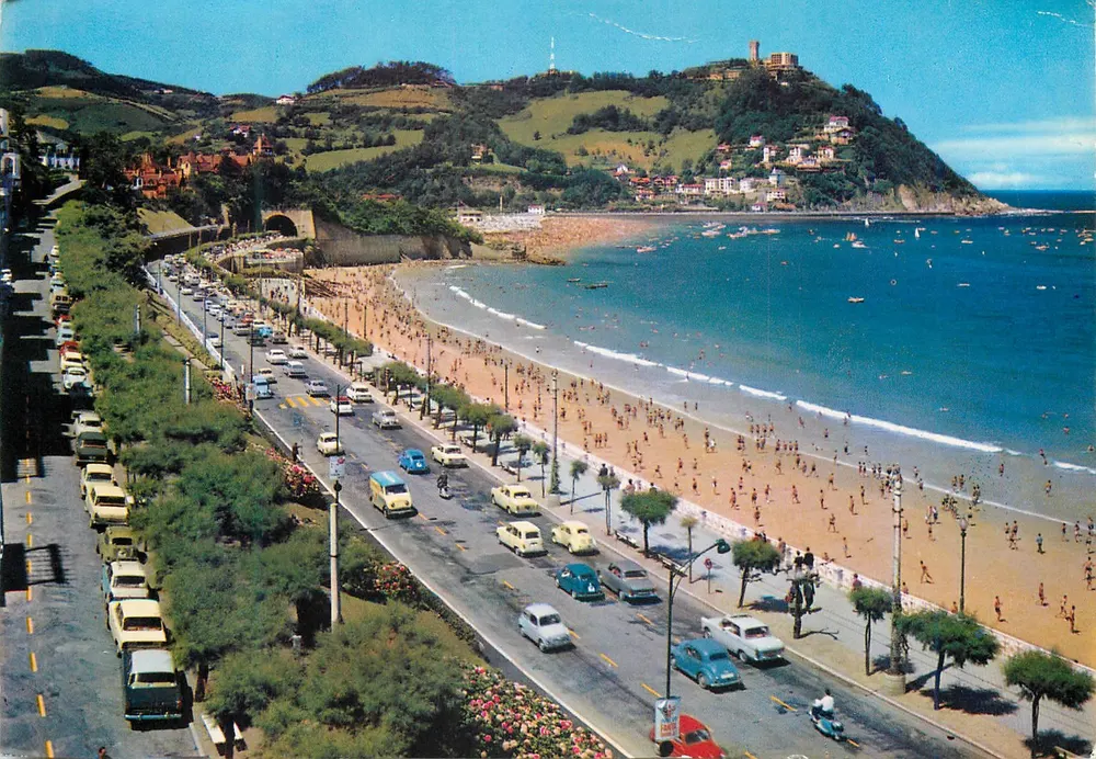 San Sebastián — Paseo de Miraconcha et Monte Igueldo — Fournier - Vitoria - Recto