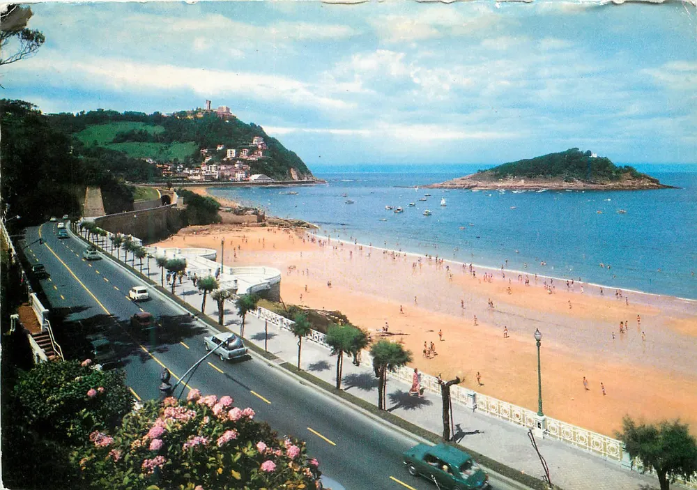 San Sebastián — Miraconcha e Monte Igueldo — editor H. Fournier, n°71 - Frente