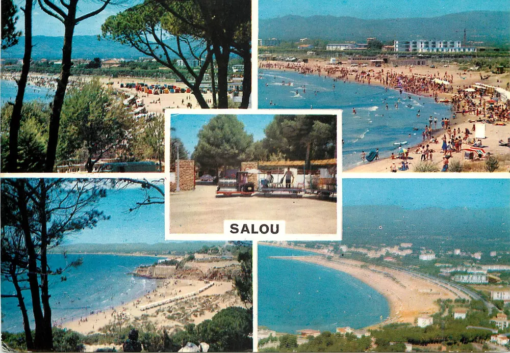 Salou (Costa Dorada) — vista panorâmica da praia e dos arredores — Postales Color Cyp, série II n° 50.106 - Frente