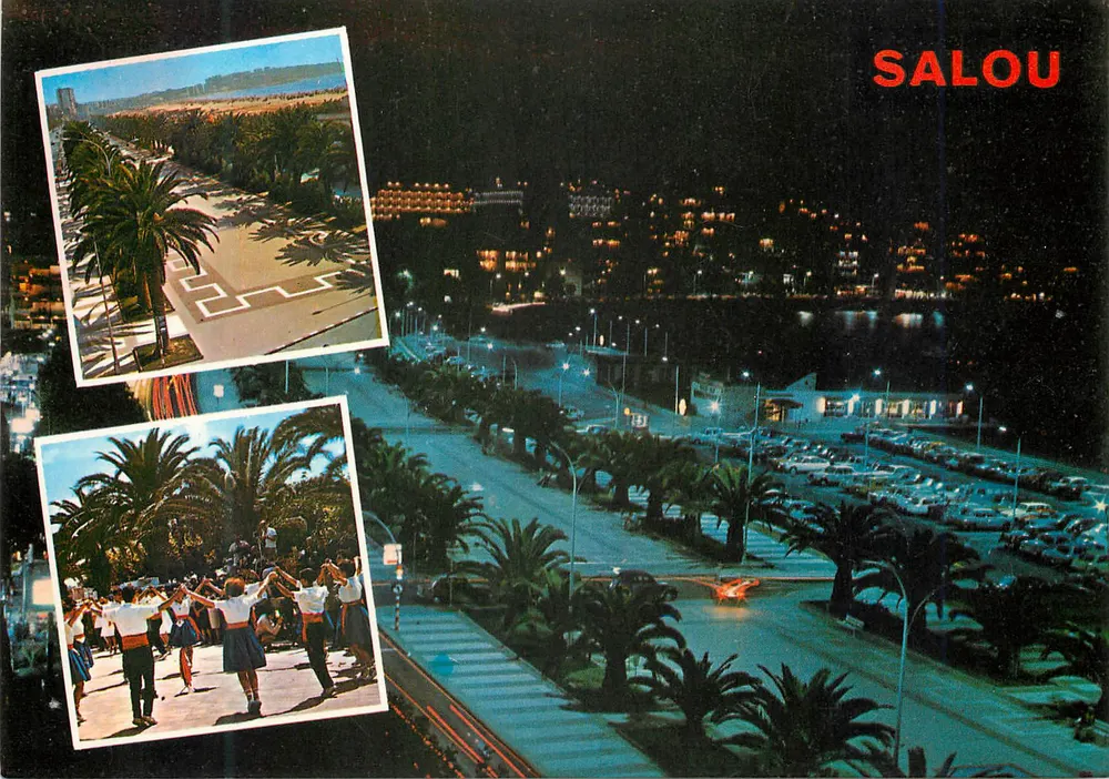 Salou — vista noturna e cenas de praia — LURS OLIVER - Frente