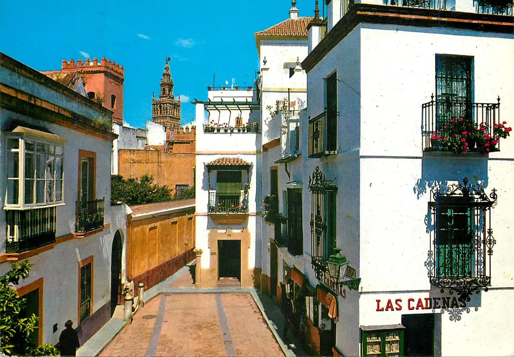 Seville — Barrio de Santa Cruz y Giralda — Éditions Reuss - Recto