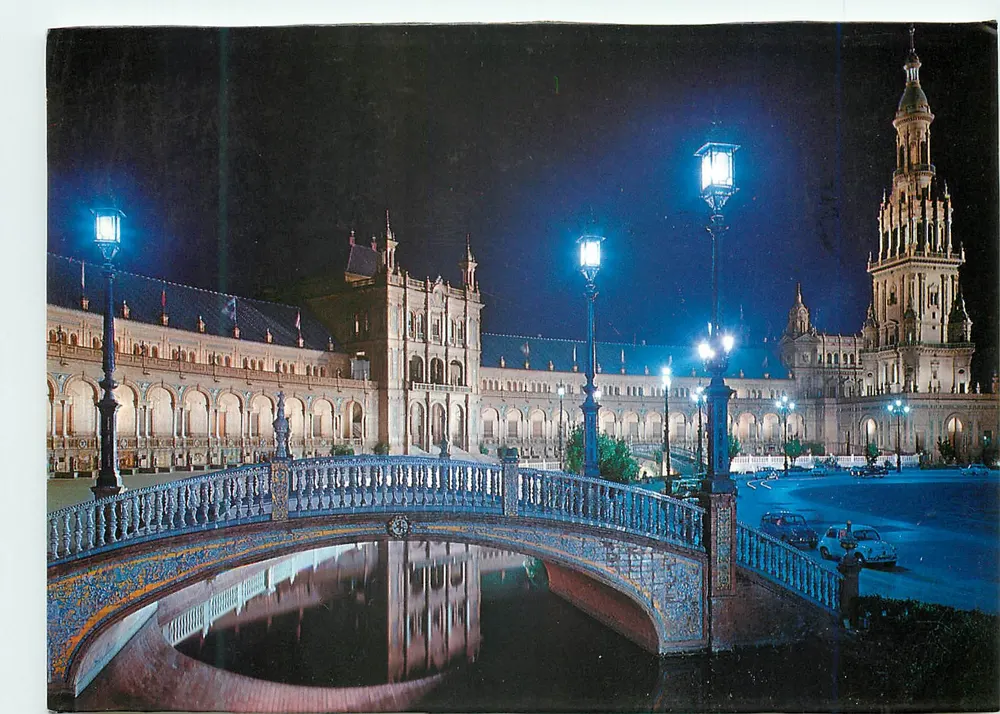 Plaza de España — vue partielle — Correos de España, n° 656 - Recto