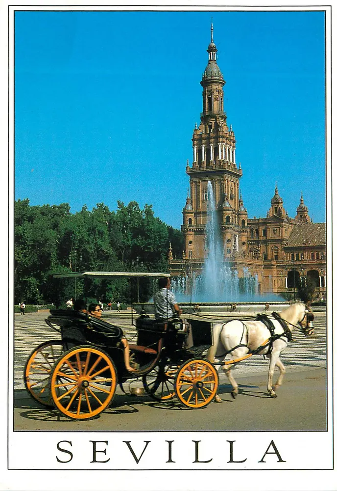 Plaza de España — detalle — Publisevilla, S.L. n°105 - Anverso