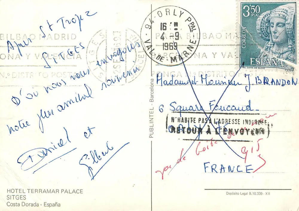 Hotel Terramar Palace — Sitges — editore PUBLINTEL - Verso