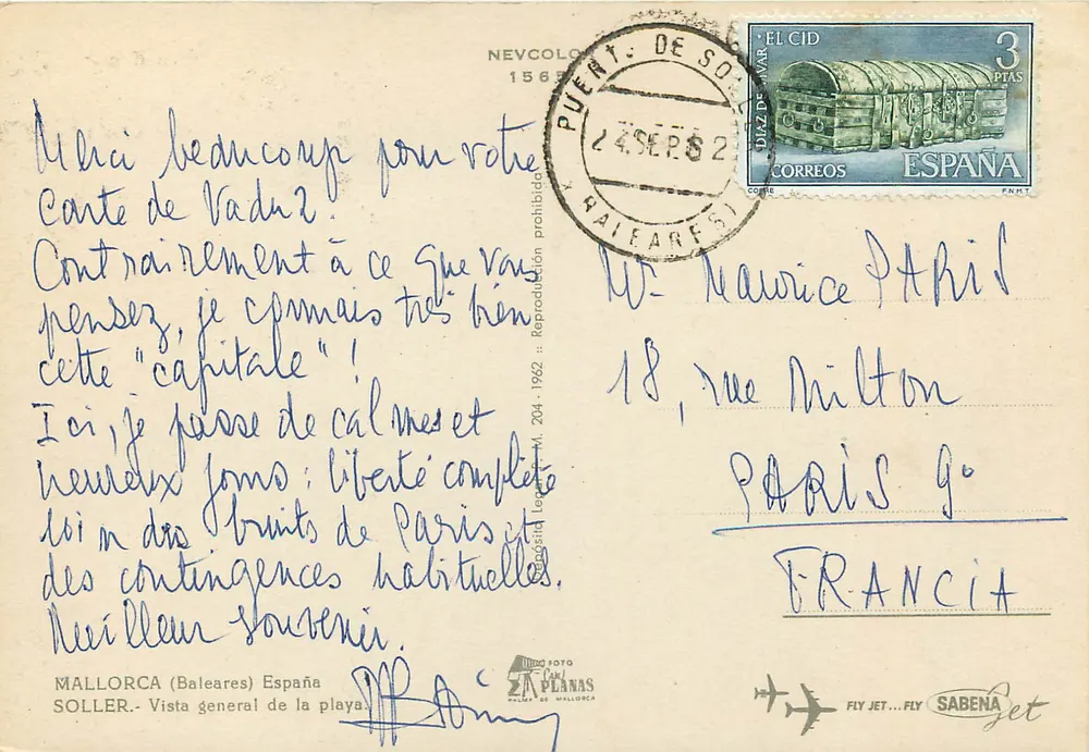 Soller (Baleares) — Vista geral da praia — Editor: ZA Planas - Verso