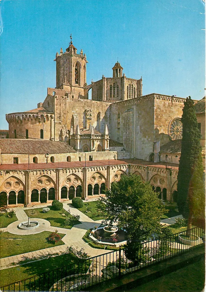 Cathédrale, Jardin du Cloître et Clocher — Costa Dorada, Tarragone — Photo color RAYMOND - Recto