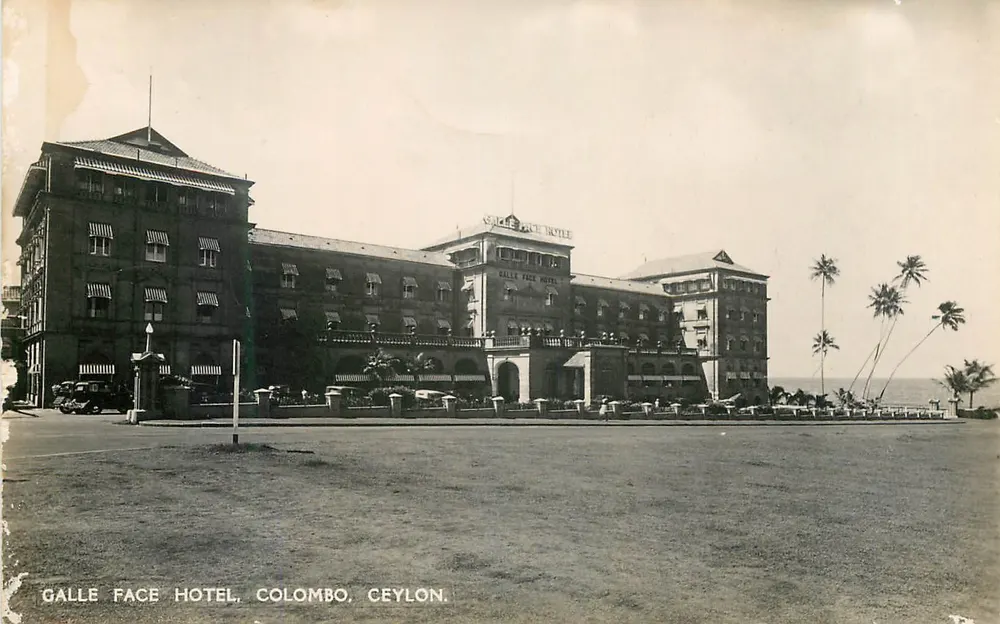 Galle Face Hotel, Colombo, Ceylon — editor Plâté, Ltd. n°4 - Frente