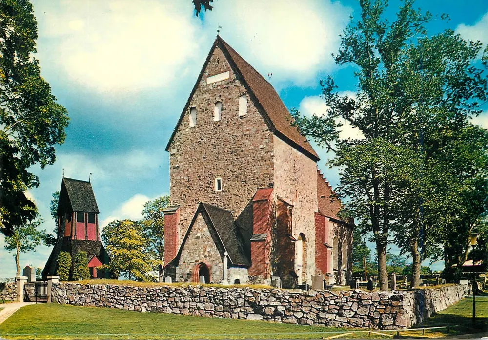 Igreja de Gamla Uppsala — editor AB Axel Petterson & Son, Uppsala, n° 878 - Frente