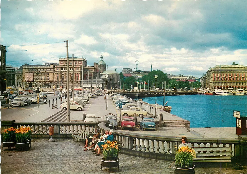 Stockholm — Vista desde Gustaf III:s Torg — Ultraforlaget A.B. - Solna - Frente