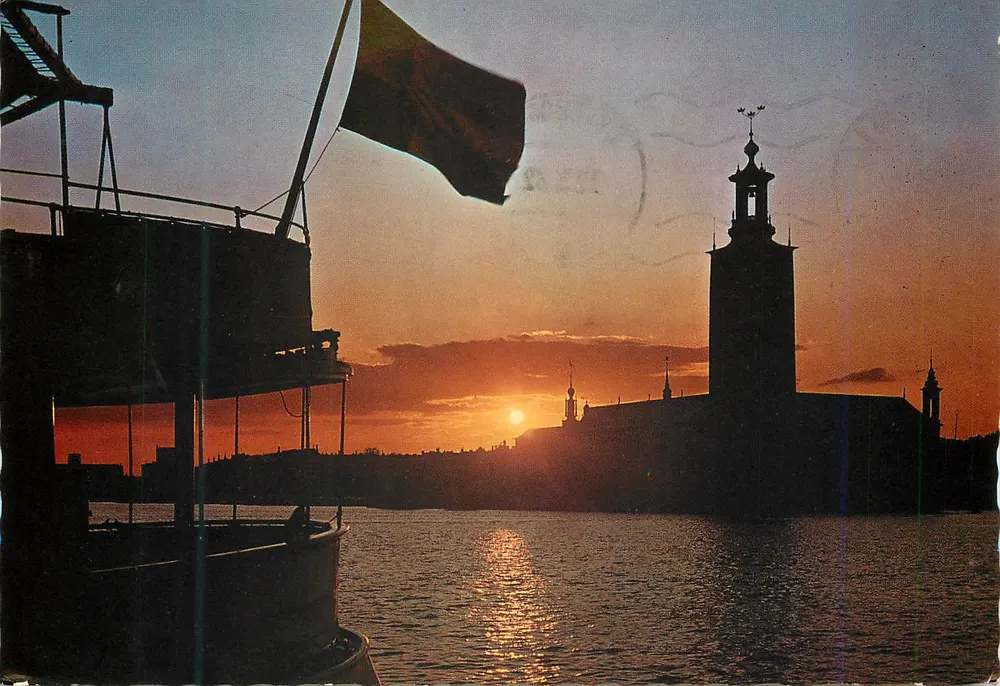 Stoccolma. Stadshuset — City Hall — editore Sa-mar ab, numero di serie S. 179 - Recto