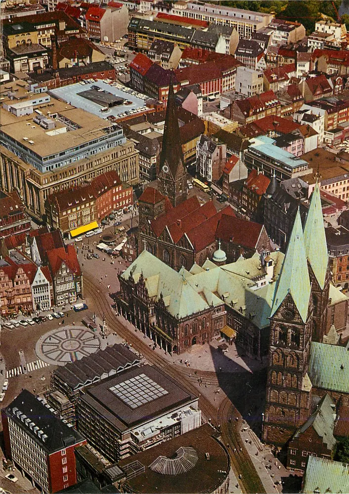 Bremen — Marktplatz e catedral — ANCO + Foto-Verlag - Frente