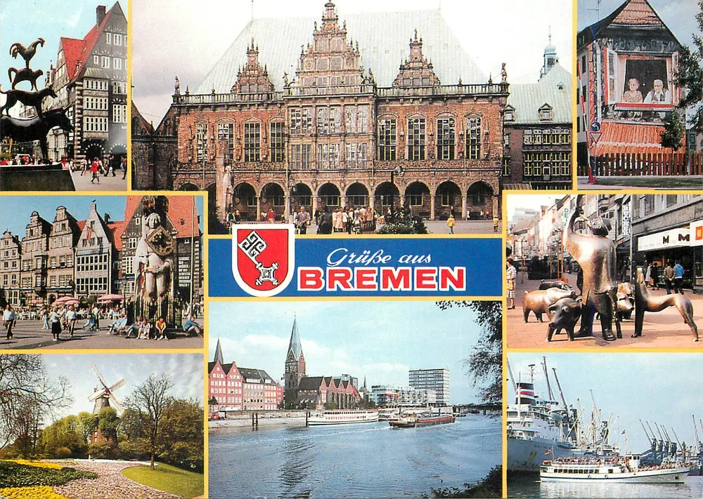 Bremen — Agradeço aos Bremen — editor VERLAG PAPETERIE BREMEN - Frente