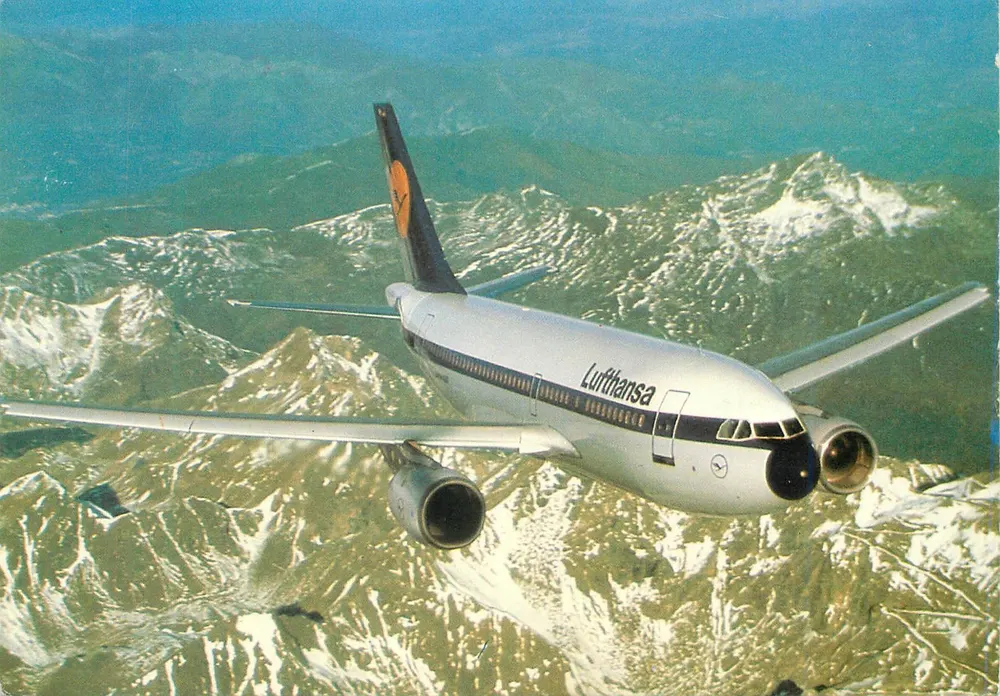 Lufthansa Airbus A310 — voo de Paris para Frankfurt — edição Lufthansa - Frente