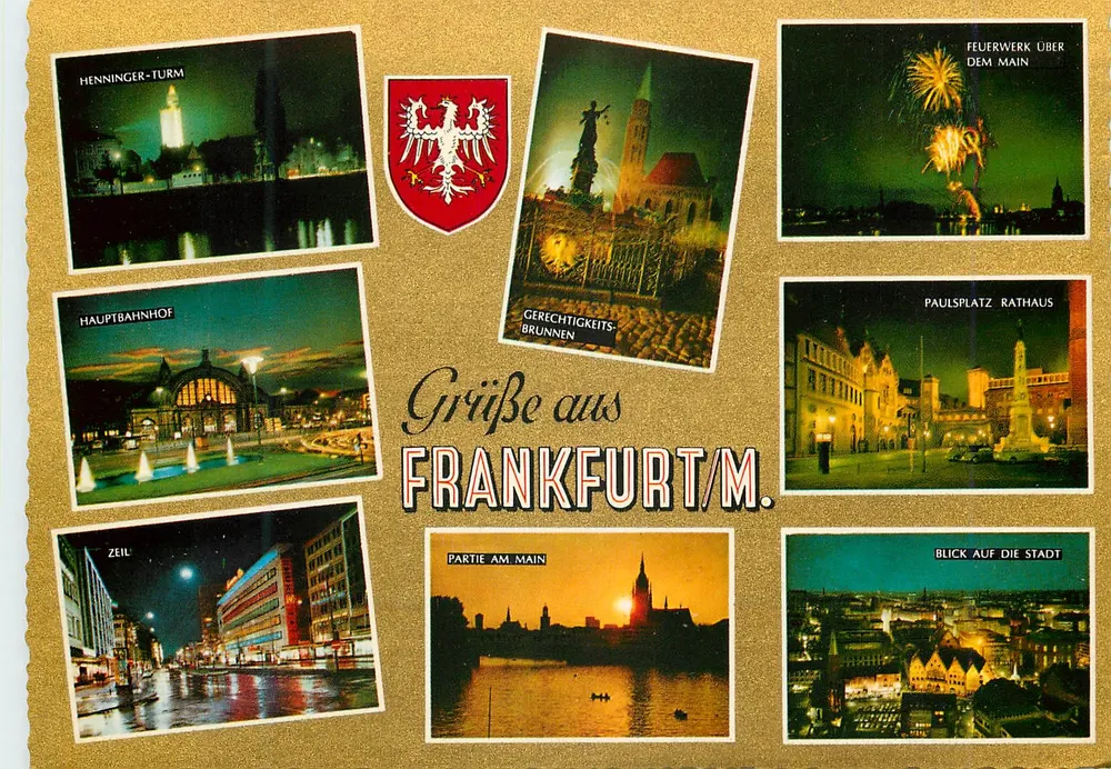 Frankfurt/M. — Widok z Frankfurt/M. — nieznany wydawca, numer serii nie widoczny - Awers