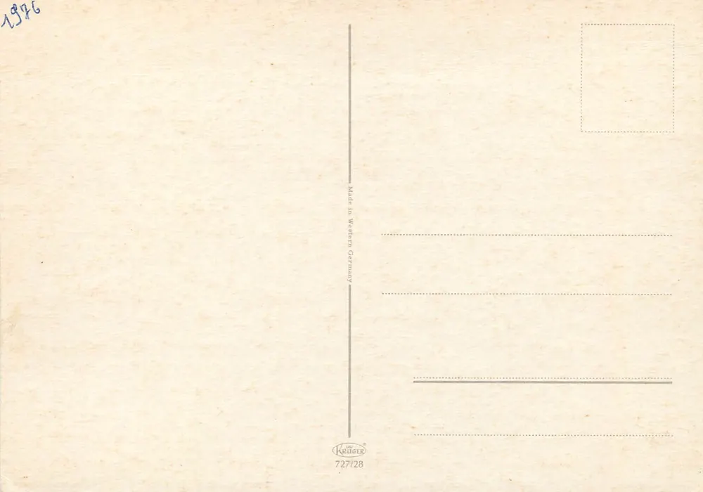 Freiburg/Br. — Vista panorâmica e monumentos — Krüger 727/28 - Verso