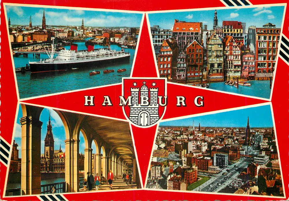 Hamburgo — vista panorâmica — Krüger 920/178 - Frente