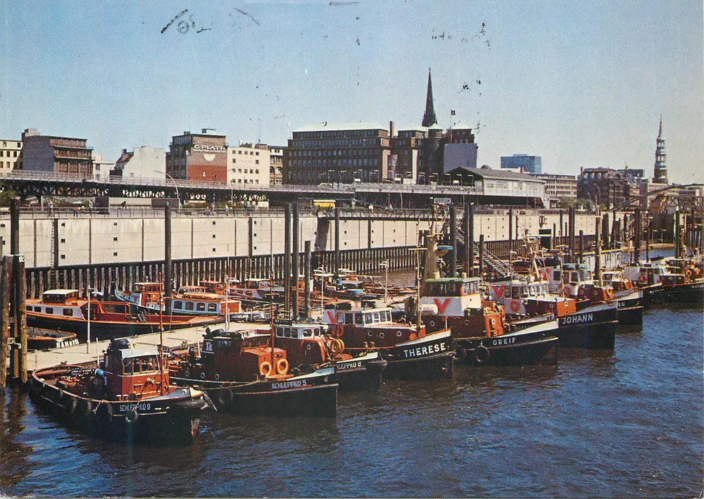 Hamburg — Haven van Hamburg — Uitgever R. Schulz - Voorkant