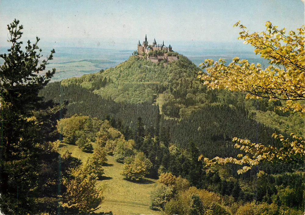 Burg Hohenzollern — Blick vom Zellerhorn — Agfacolor-Aufnahme PPE - Vorderseite