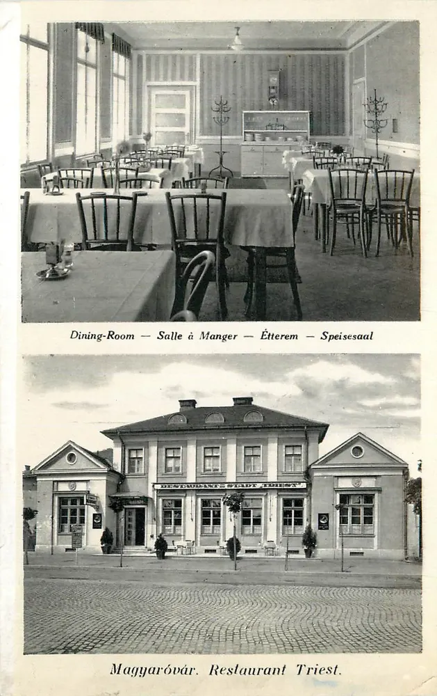 Ristorante Stadt Triest — Sala da Pranzo — Étterem — Speisesaal — Magyaróvár - Recto