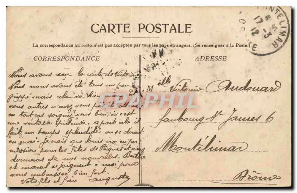Grenoble — Le Pont de France et le Moucheotte — Éditeur non identifié, n° de série non visible - Rückseite