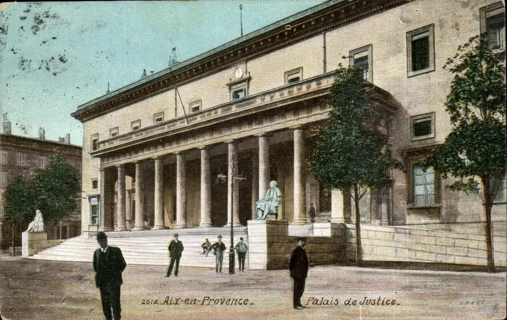 Aix-en-Provence — Paleis van Justitie — uitgever L. P. N. n° 2612 - Voorkant