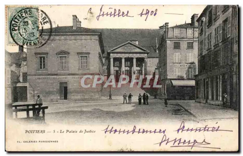 Poitiers — O Palácio de Justiça — CL. GALERIES PARISIENNES - Frente