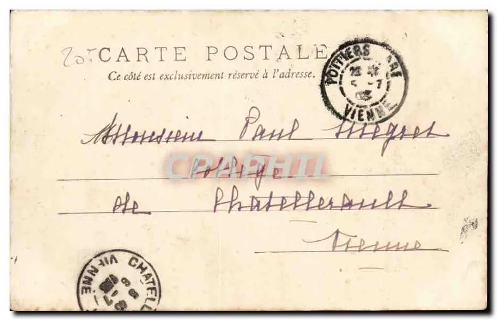 Poitiers — O Palácio de Justiça — CL. GALERIES PARISIENNES - Verso