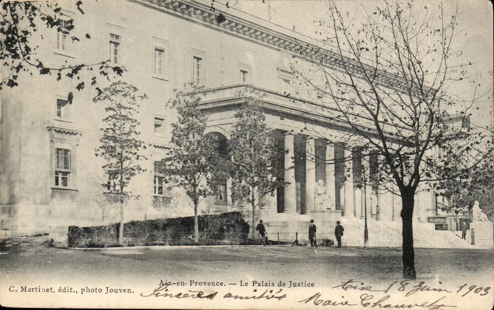 Aix-en-Provence — O Palácio de Justiça — C. Martinet, editor, foto Jouven. - Frente