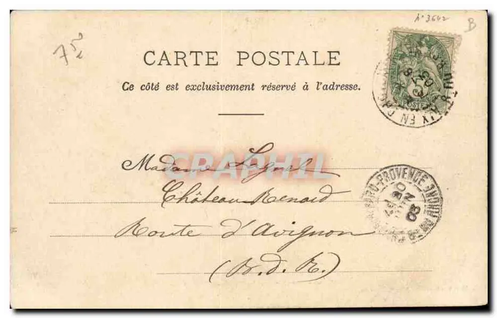 Aix-en-Provence — O Palácio de Justiça — C. Martinet, editor, foto Jouven. - Verso