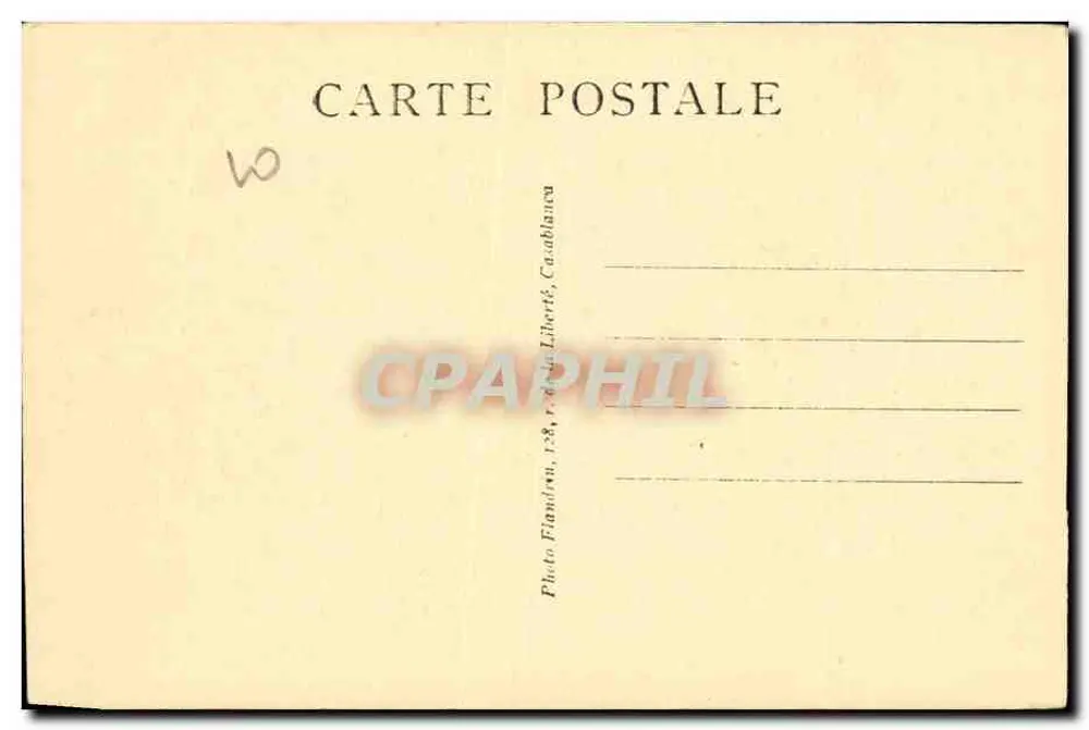 Casablanca — Il Palazzo di Giustizia — Foto Flandrin, n° 13-12 - Verso