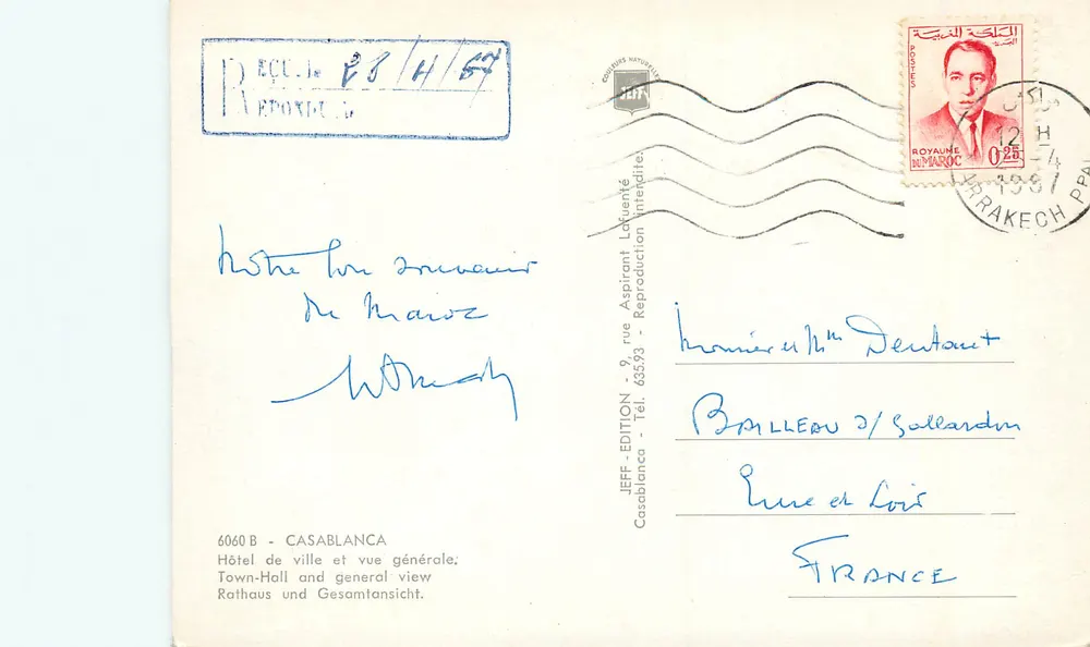 Casablanca — Hôtel de ville et vue générale — Jeff Édition - Verso