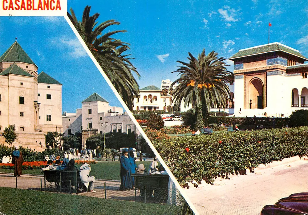 Casablanca — Place des Nations Unies e Place des Houbous — Foto ITTAH - Frente