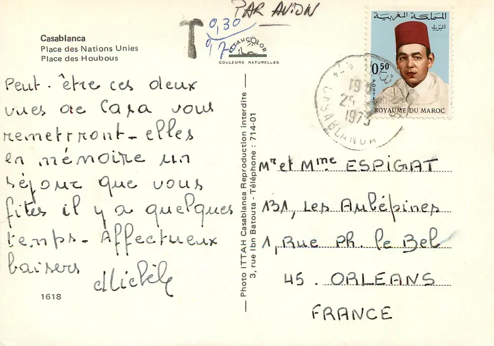Casablanca — Place des Nations Unies e Place des Houbous — Foto ITTAH - Verso