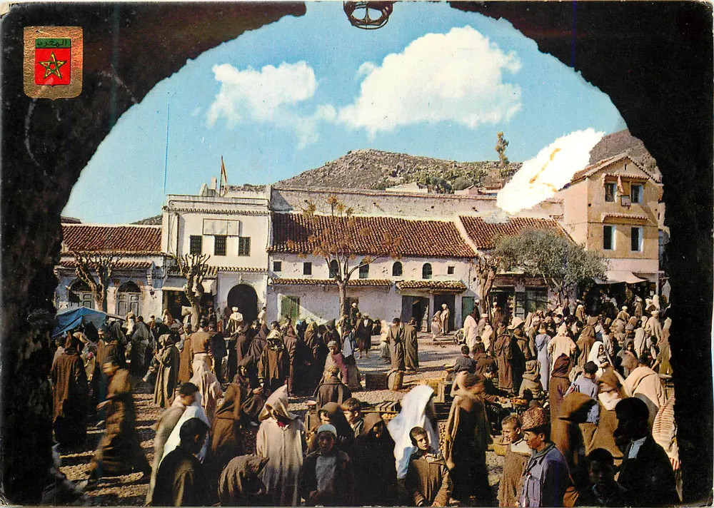 Praça do Banho e Tribunal — Chaouen — Edições ESCUDO DE ORO - Frente