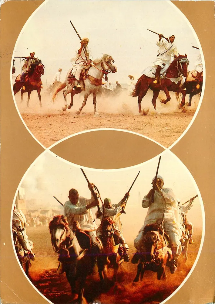 Corrida de cavalos — Fantasia — Imprensa Moderna Casablanca - Frente