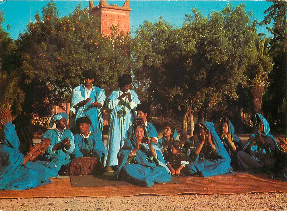 Dança da Guèdra — Cenas e Tipos do Marrocos — Edição S. 9.100 - Frente