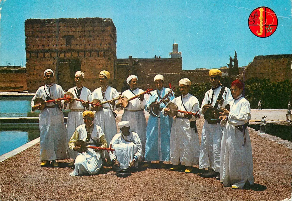 Folklore marroquino — Dança — Maroc Color, n° 034 - Frente