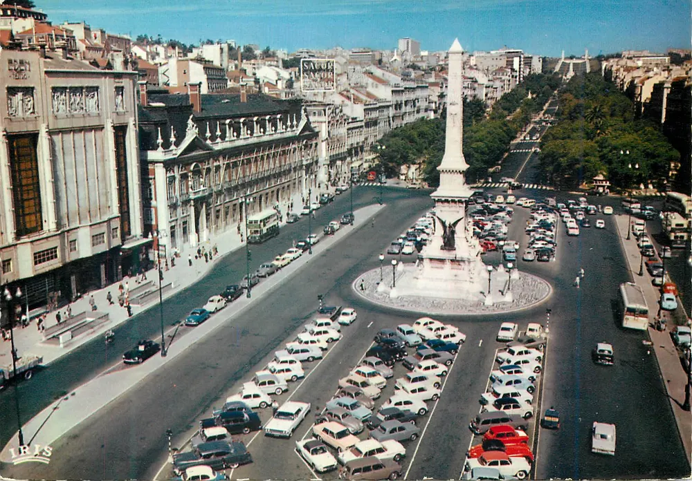 Praça dos Restauradores — Lisboa — Edição IBEREX - Frente