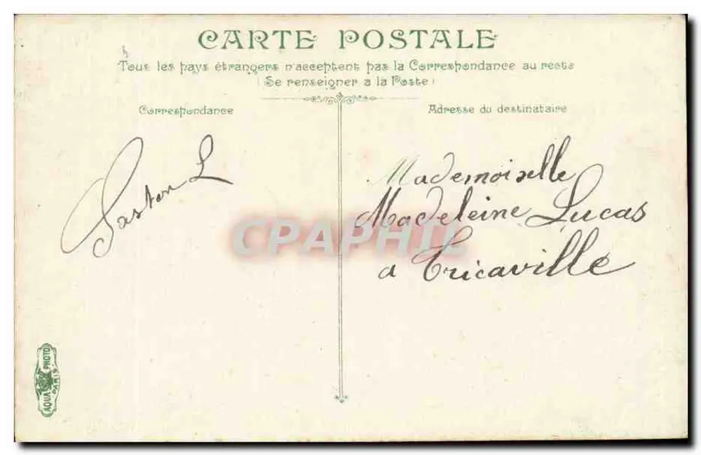 Rouen — Ansicht des Quais de la Bourse — Verlag L. N. C. Nr. 320 - Rückseite