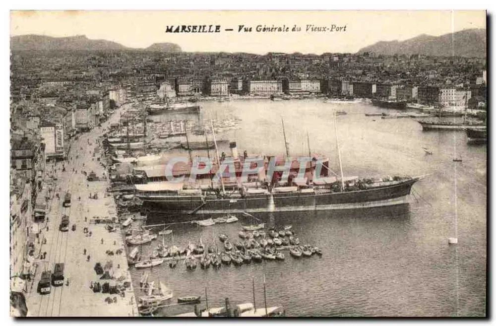 Marseille — Vue Générale du Vieux-Port - Recto