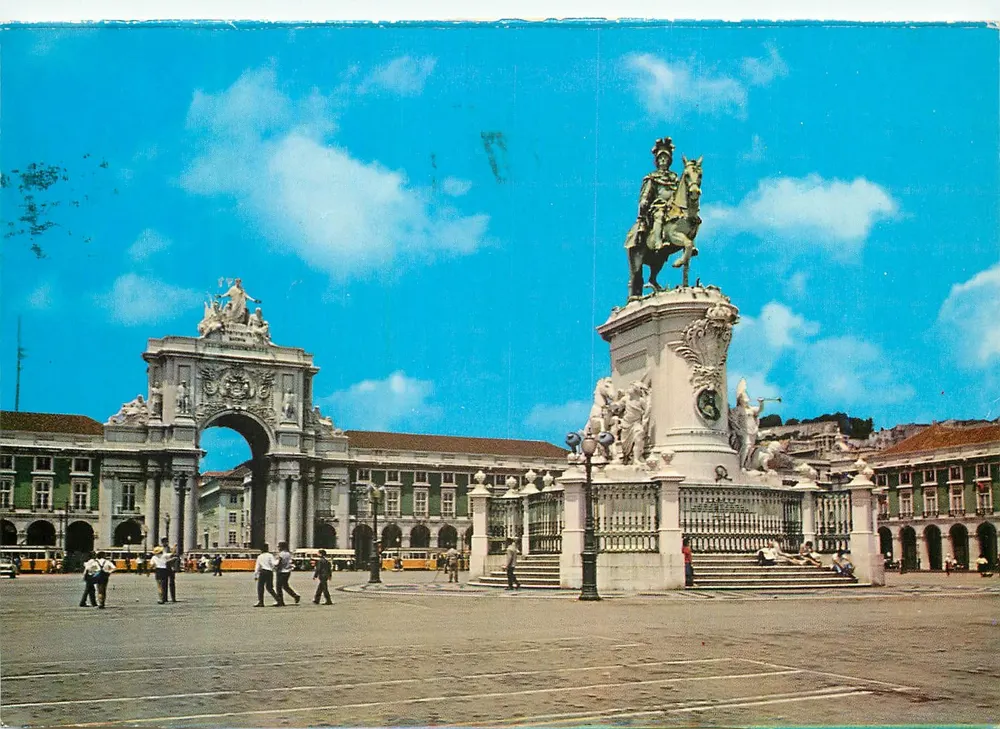 Place du Commerce — Lizbona — wydawca Dúlia, nr 150 - Awers