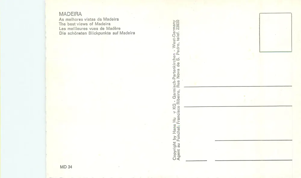 Madeira — The Best Views of Madeira — KG. Germisch-Partenkirchen - Back