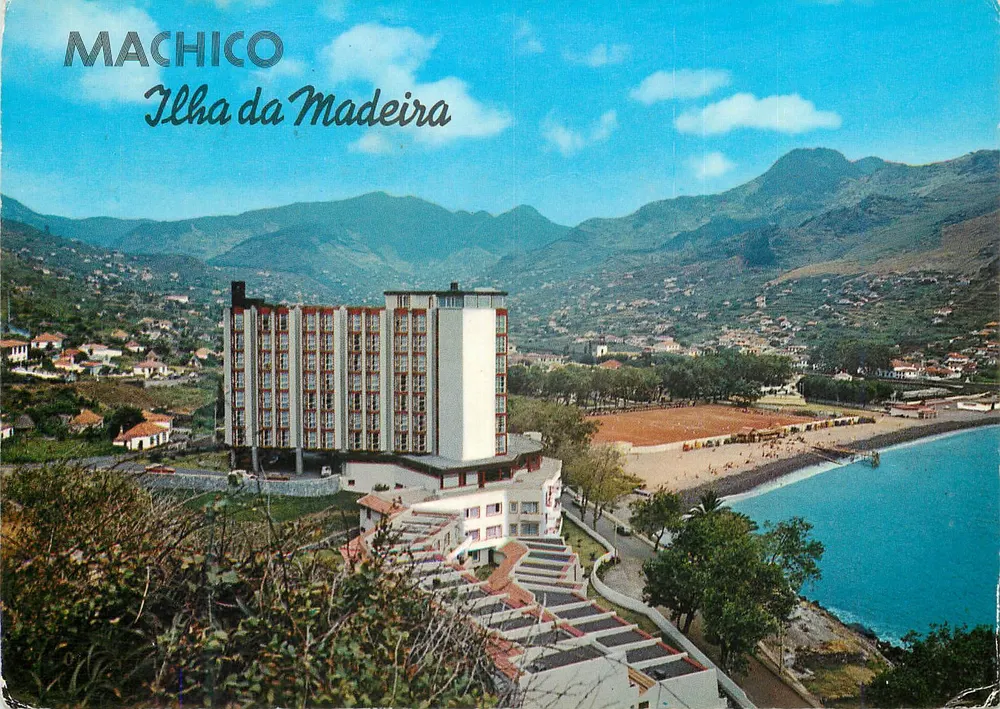 Machico — Allgemeiner Blick mit dem Hotel D. Pedro — Verlag Martins & Silva, Funchal - Vorderseite
