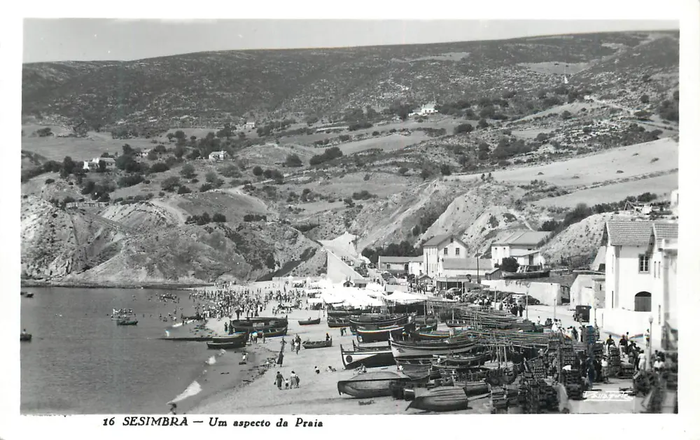 Sesimbra — Um aspecto da Praia — Coleção « LOTY » - Frente