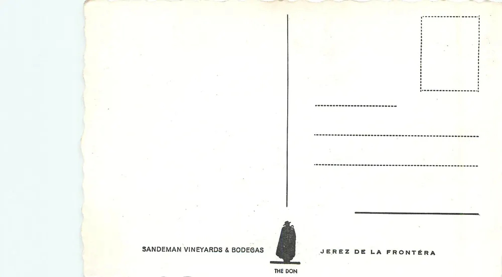 Vinhedos e adega de Sandeman — Jerez de la Frontera — editor Sandeman Vineyards & Bodegas - Verso